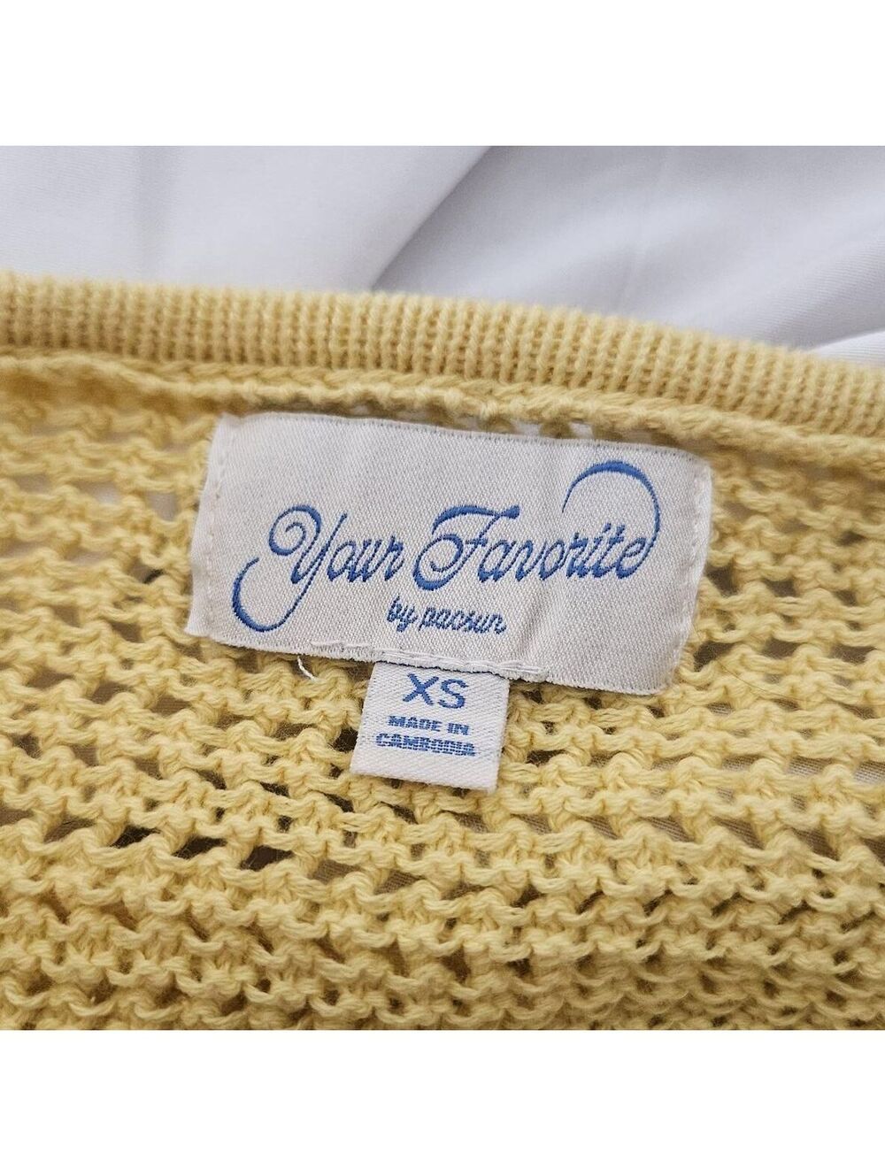 Yellow Cotton Crochet Tube Top, Pacsun - Picture 5 of 5
